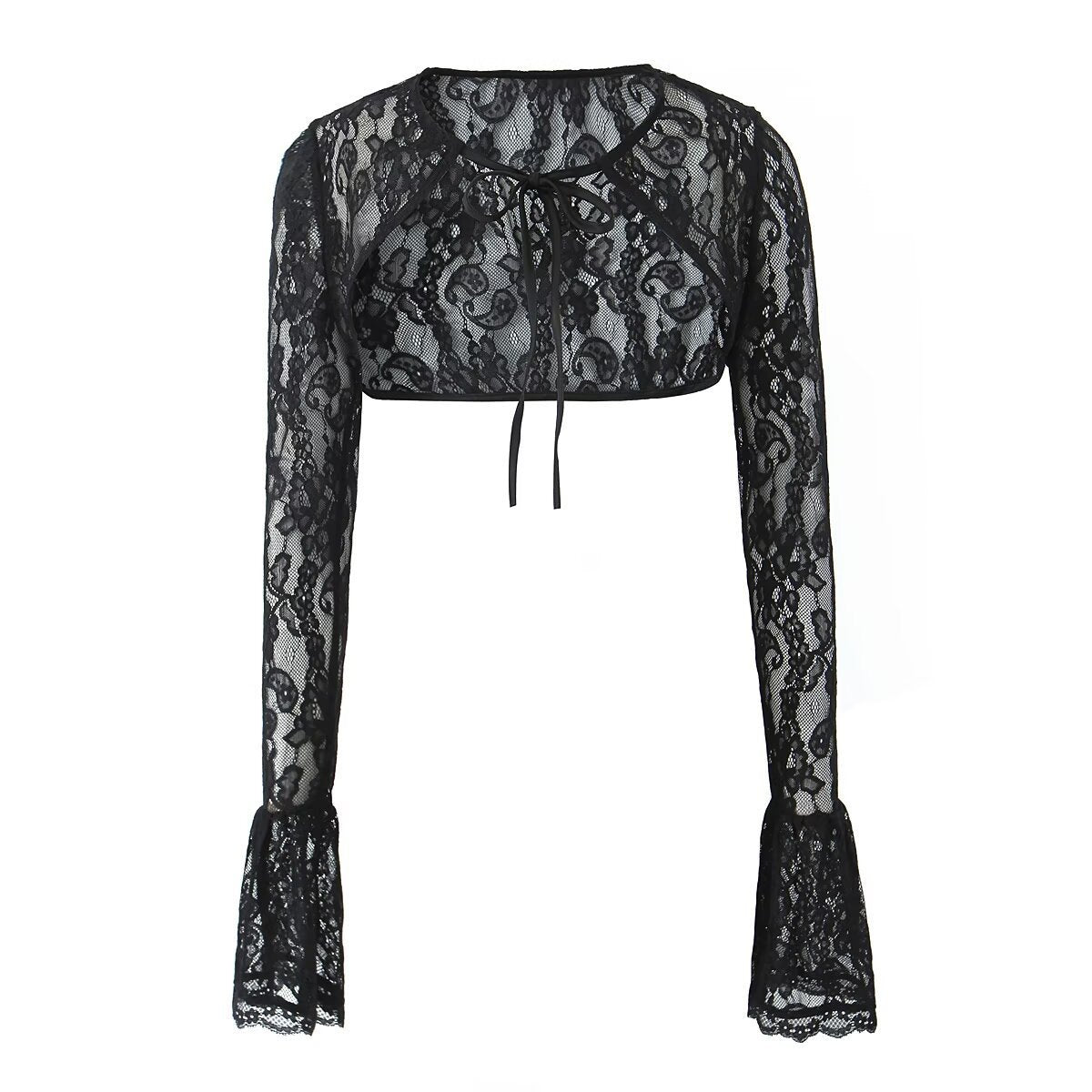 Lace Suspender Skirt Lace Strap Lace Cardigan Three-piece Set