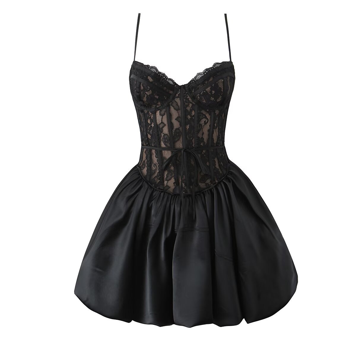 Lace Suspender Skirt Lace Strap Lace Cardigan Three-piece Set