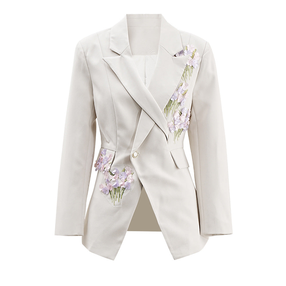 Women's New Three-dimensional Flower Casual Suit