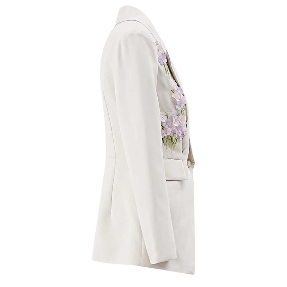 Women's New Three-dimensional Flower Casual Suit