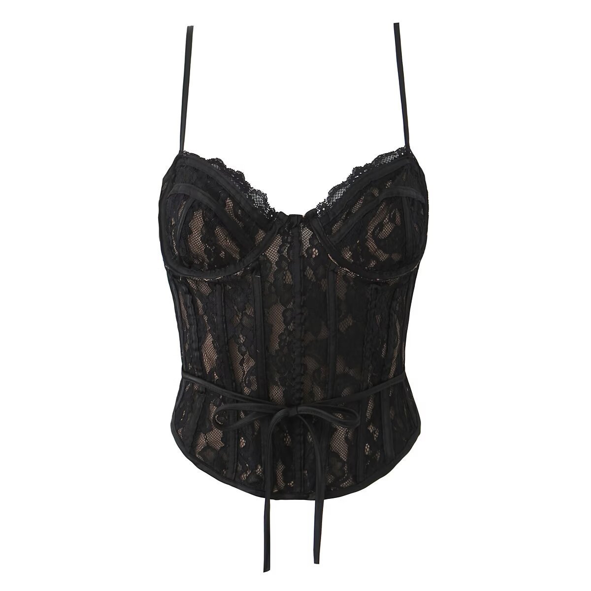Lace Suspender Skirt Lace Strap Lace Cardigan Three-piece Set