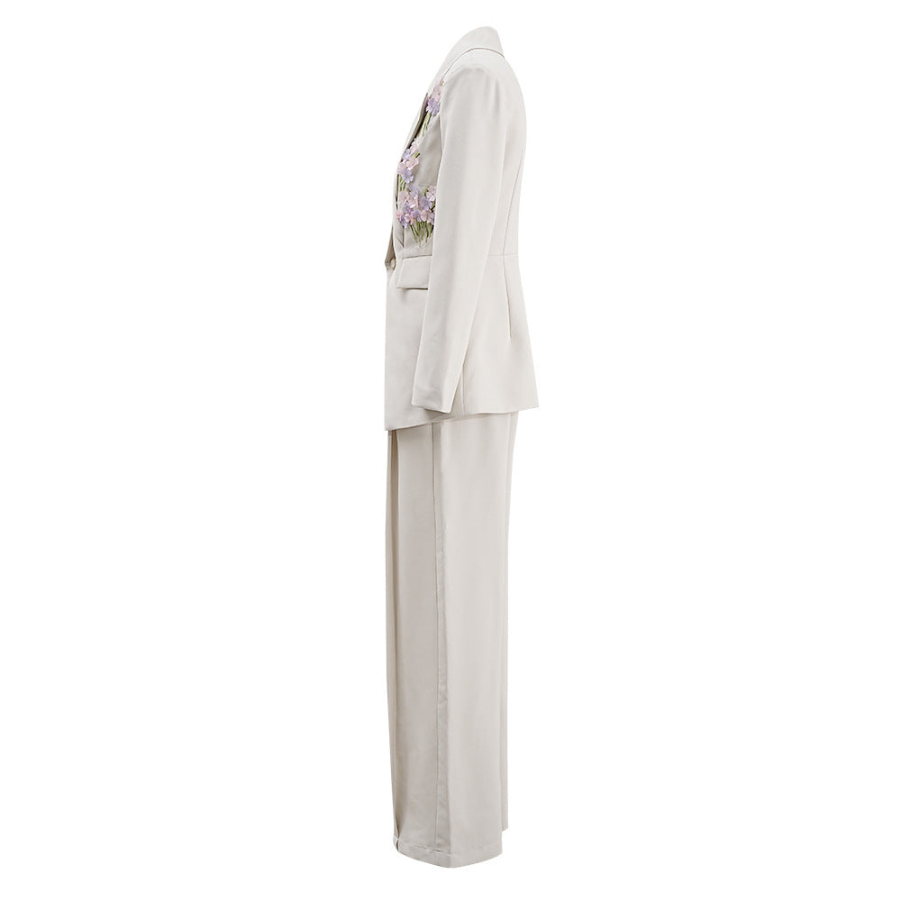 Women's New Three-dimensional Flower Casual Suit