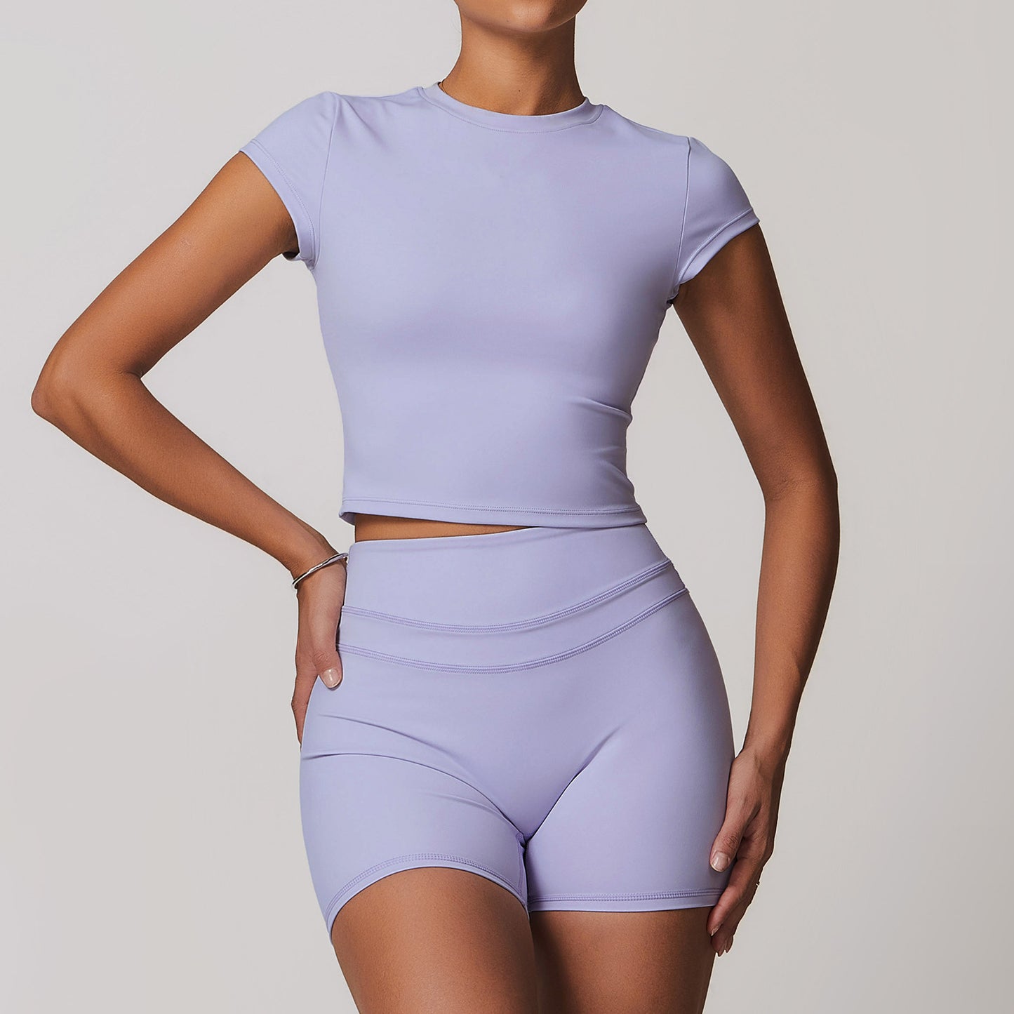 European And American Brushed Tight Back Yoga Suit