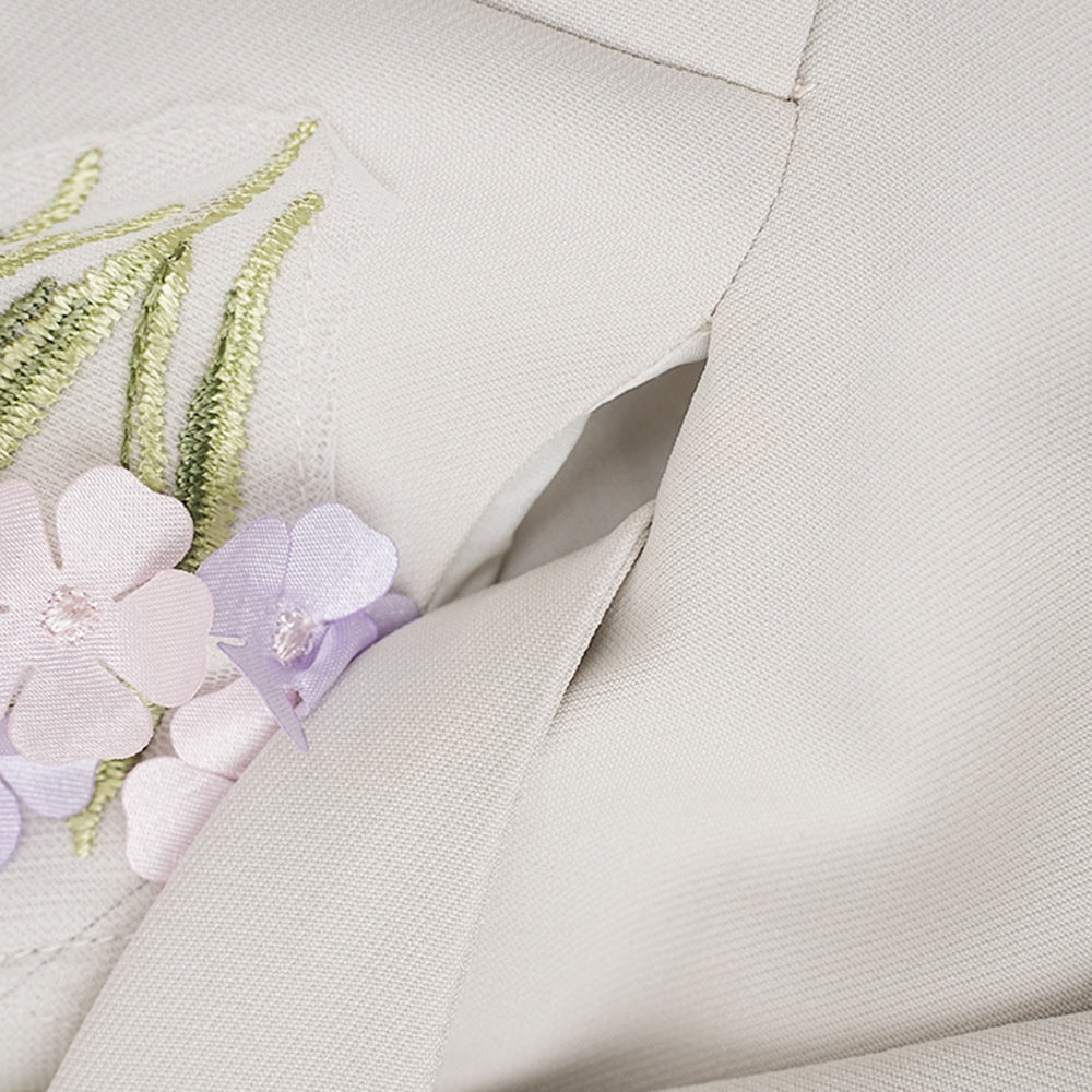 Women's New Three-dimensional Flower Casual Suit