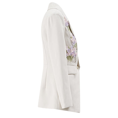 Women's New Three-dimensional Flower Casual Suit